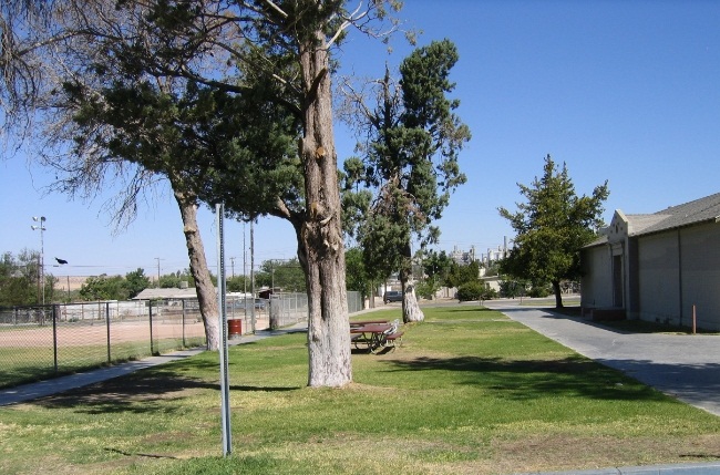 park bench area