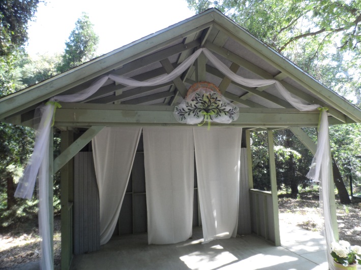 Pavilion decorated for a Wedding