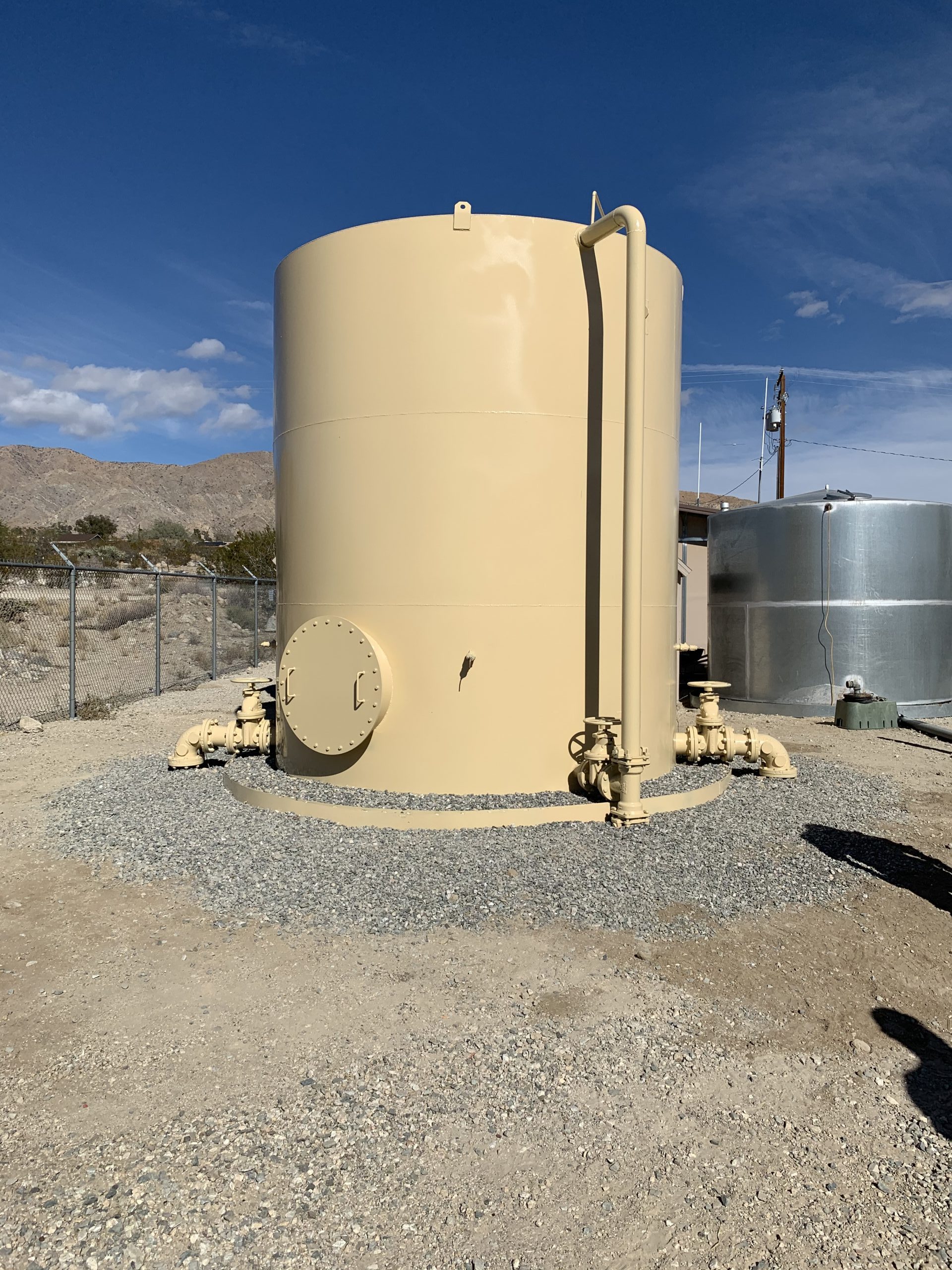 Completed sanding tank at W3