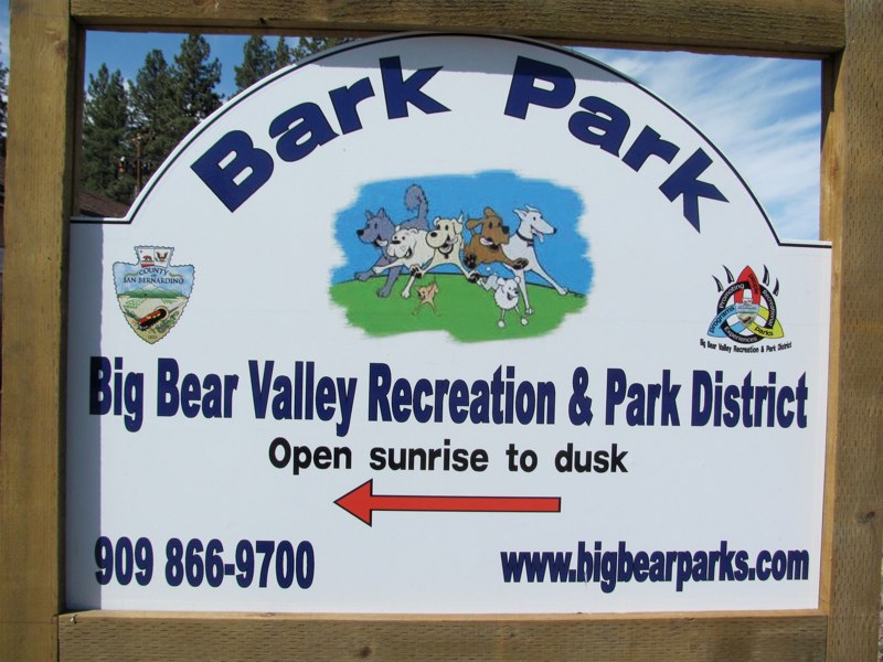 Bark Park Sign