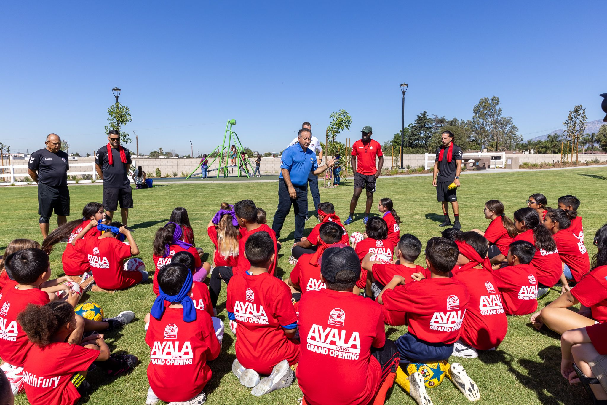 Soccer Clinic at Ayala Park Grand Opening