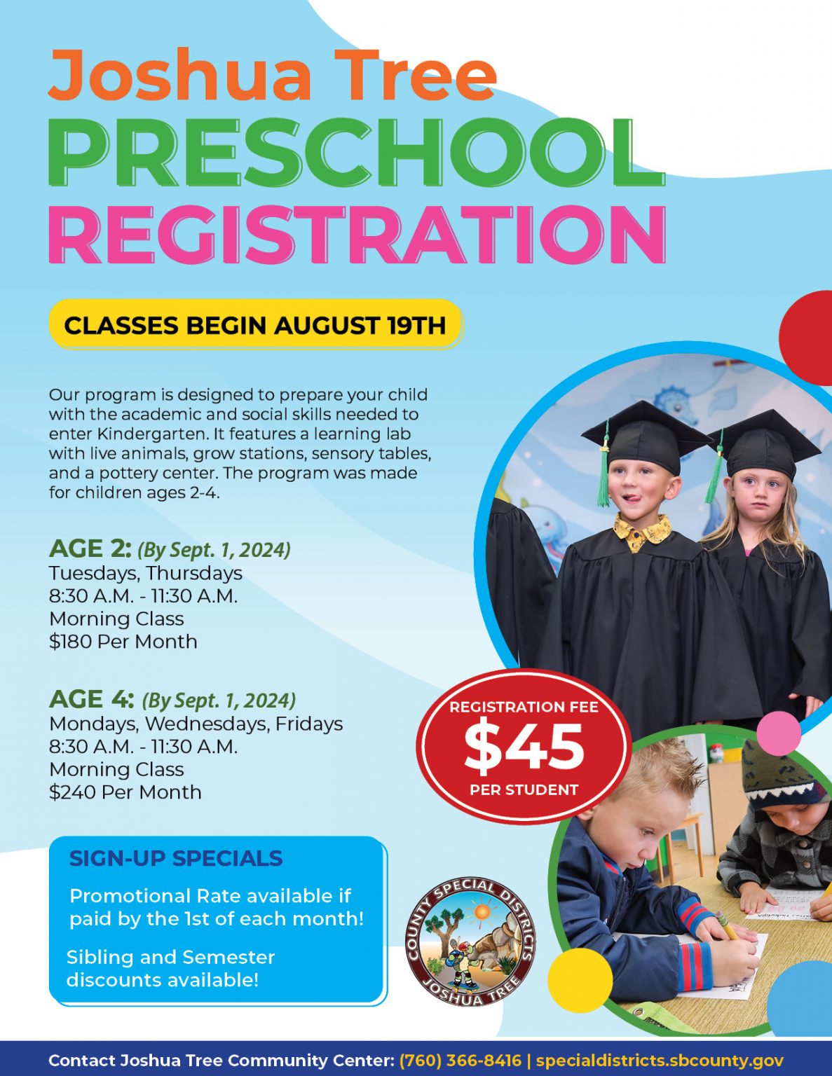 Preschool for 45 Year Olds Public Works